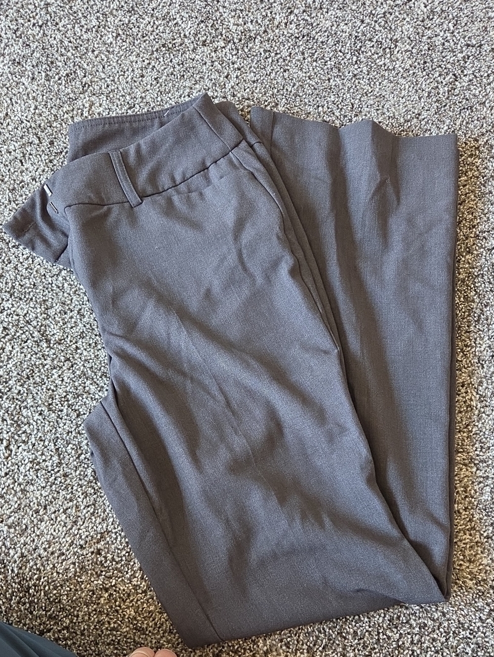 Time and Tru Women's Straight-Leg Dress Pants - Gray